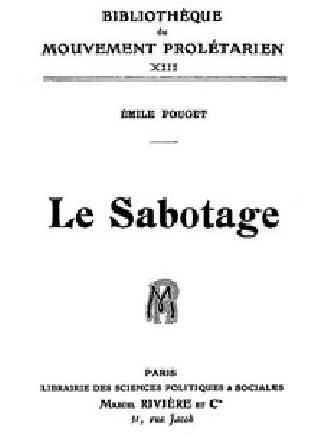 [Gutenberg 57766] • Le Sabotage